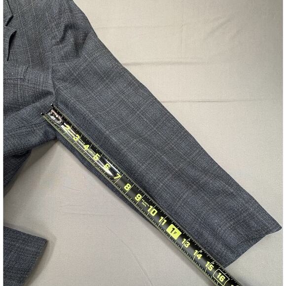 Jos A Bank Signature Collection Blue Grey Plaid Blazer Silk/Wool 4 Button 42R - Picture 9 of 9